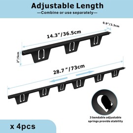 KSWLOR 4PCS Stove Gap Covers Stainless Steel, Retractable Stove Counter Gap Filler, Between Stove and Counter Slide In Range Trim Kit for Kitchen