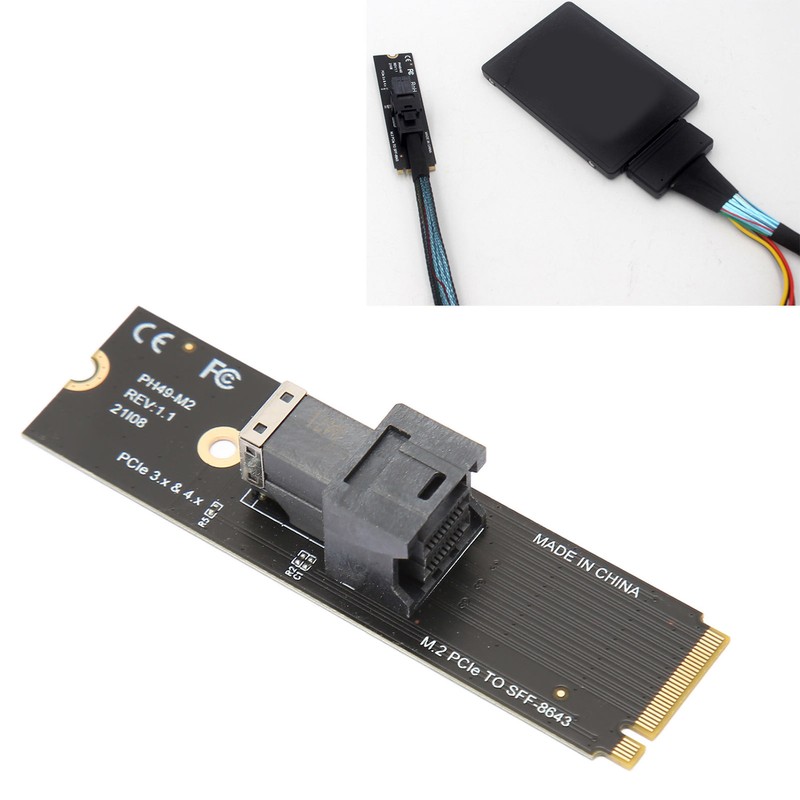 M.2 PCIE 4.0 to SFF8643 U2 Adapter M.2 NVME to