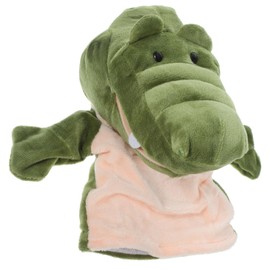 BESTonZON Crocodile Hand Puppet, Alligator Puppet Plush Hand Toy Animal Head Gloves Stuffed Animal Hand Toy with Movable Mouth Parent-child Interactive Storytelling Prop