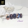 Handmade nail tips at a wine bar - Short Oval