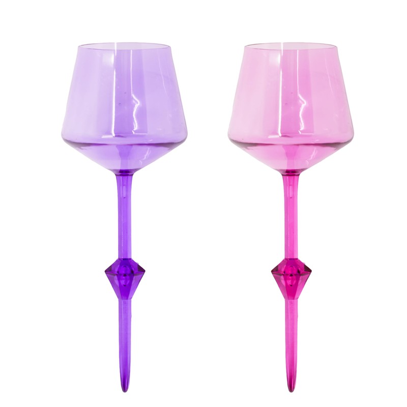 COMFY FLOATS 4 Pack Floating Wine Glasses for Pool, Lake,