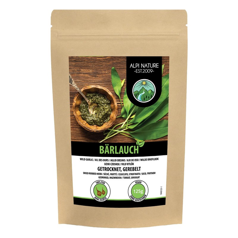 Wild garlic (125g, 4.4oz), bear garlic 100% natural, wild garlic