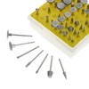 50pc Universal 1/8 Inch Shank Diamond Burr Bit Set Rotary