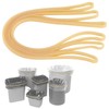 Trash Can Rubber Bands Set of 3 Yellow Large Rubber