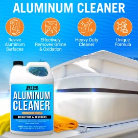 Better Boat Aluminum Cleaner & Brightener & Restorer Aluminum Pontoon Cleaner Jon Boat and