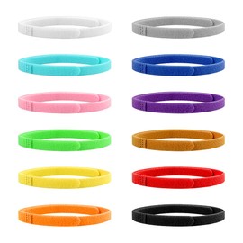 Jagowa 12 Colors Newborn Puppy Collars Soft Adjustable Puppy ID Bands Whelping Collars for Identifying Puppy Kitten