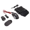 One Handed Gaming Keyboard Mouse Converter Wired 35 Keys Backlit