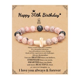 JSJOY 30th Birthday Gifts for Women, Happy 30th Birthday Decorations for Her, Best Gifts for 30 Year Old Women Wife Girlfriend Sisters 30th Birthday Bracelet