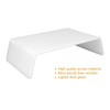 Trapezoidal Dental Desktop Elevated Shelf Acrylic Smoothing Edges Riser Rack