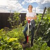 Dikuyeel Heavy Duty Garden Fork for Digging, 4 Tines Pitch