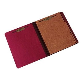 Pressboard Classification Folder - 2 Divider, 6 Part - Letter - Earth Red