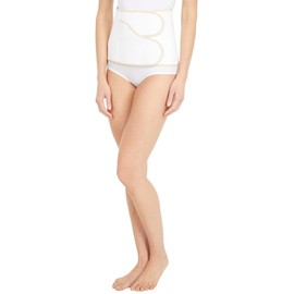 Belly Bandit BFF Postpartum Belly Wrap - Body Formulated Postpartum Belly Band, Featuring Adjustable Corset-Inspired Design & Customizable Compression, Cream, Large