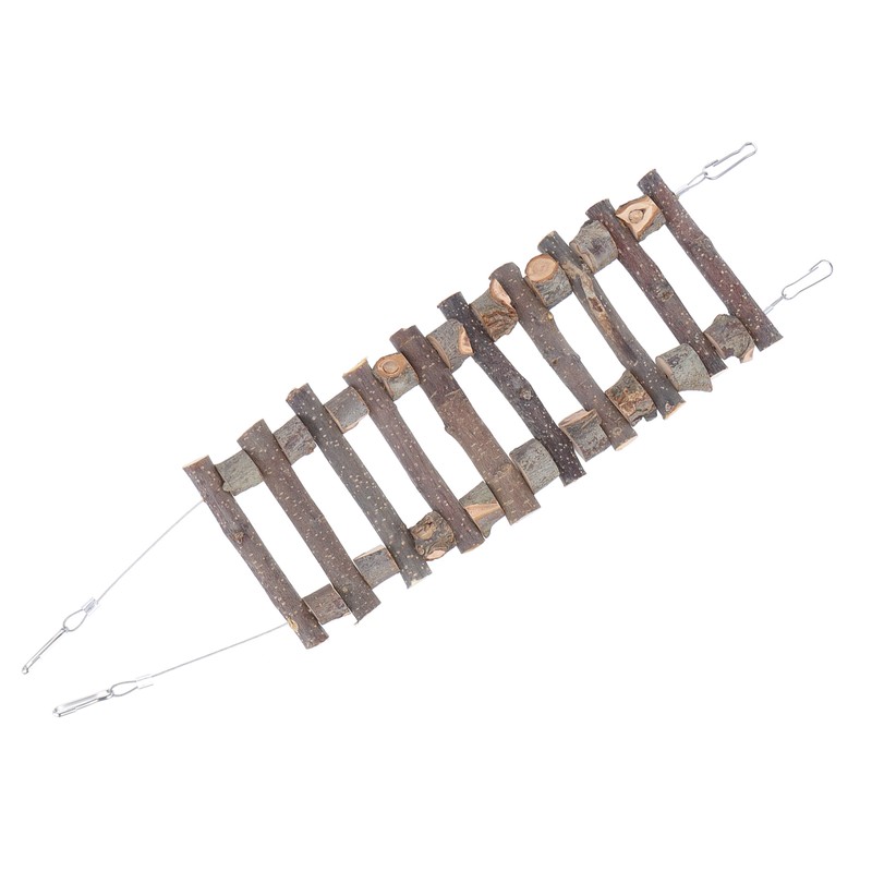 Wooden Pet Ladder Soft Animal Bendable Bridge Toy for Hamster