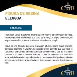 Imagen De Resina Eleggua Santo Cubano - 80cm Ritualizado