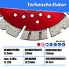 LXDIAMOND Diamond Cutting Disc 125 mm x 22.23 mm Suitable