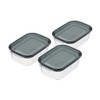 Rakuchin Pack Square Storage Containers, Capacity 6.1 fl oz (180