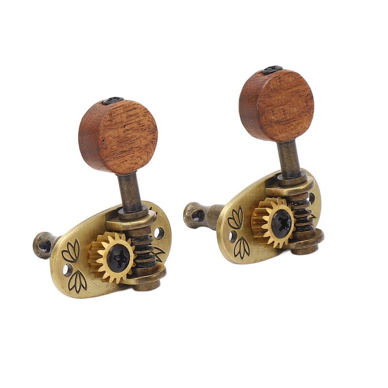 4 Pcs Ukulele Tuning Peg 2R 2L Metal Rosewood Elegant