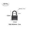 SuKeYuan 10 Pcs Mini PadlocksCute Diary Padlocks Black Small Luggage