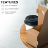 MT Products 2 Cup Kraft Paperboard Small Drink Carrier with