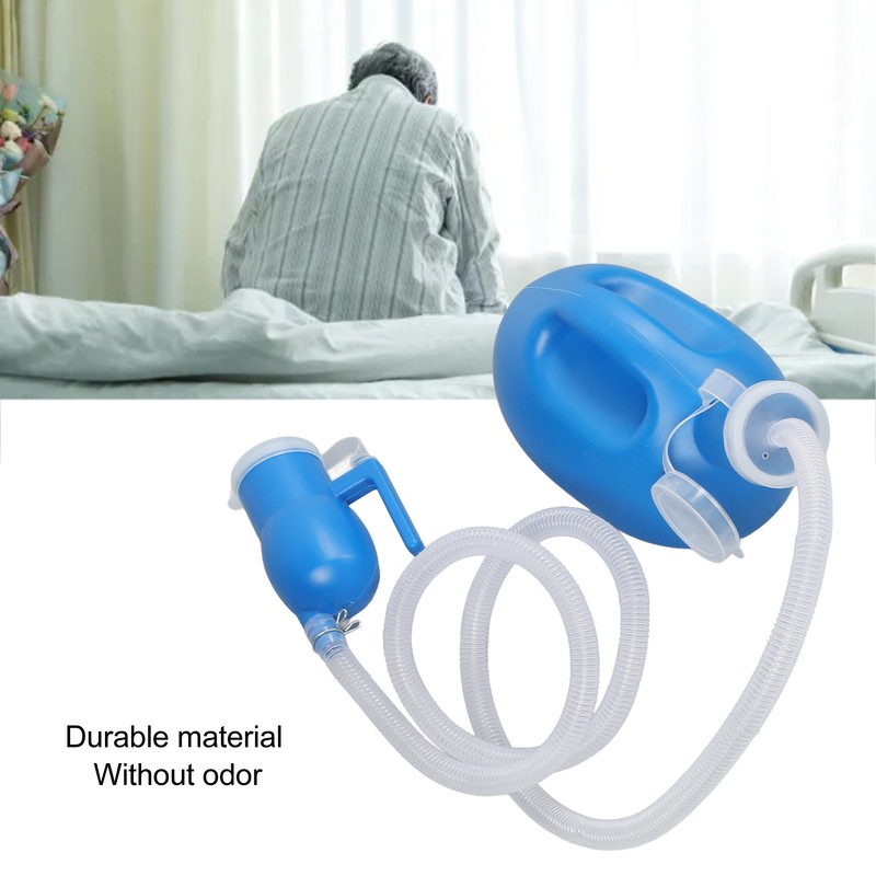 Urine Bottle for Men Elderly 2000ml Long Tube Spill Proof