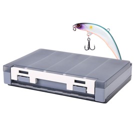 Fishing Lure Organizer | Trout Tackle Box With Dividers - Double-Sided Waterproof Drop-Proof Bait Hook Case For Catching Trouts
