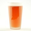 Indiana State Engraved Pint Glass
