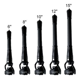 NoxDyn Bow stabilizer, Carbon Compound Bow stabilizer with Weighted Absorbers for Enhanced Performance in Archery and Bow Hunting (12'')