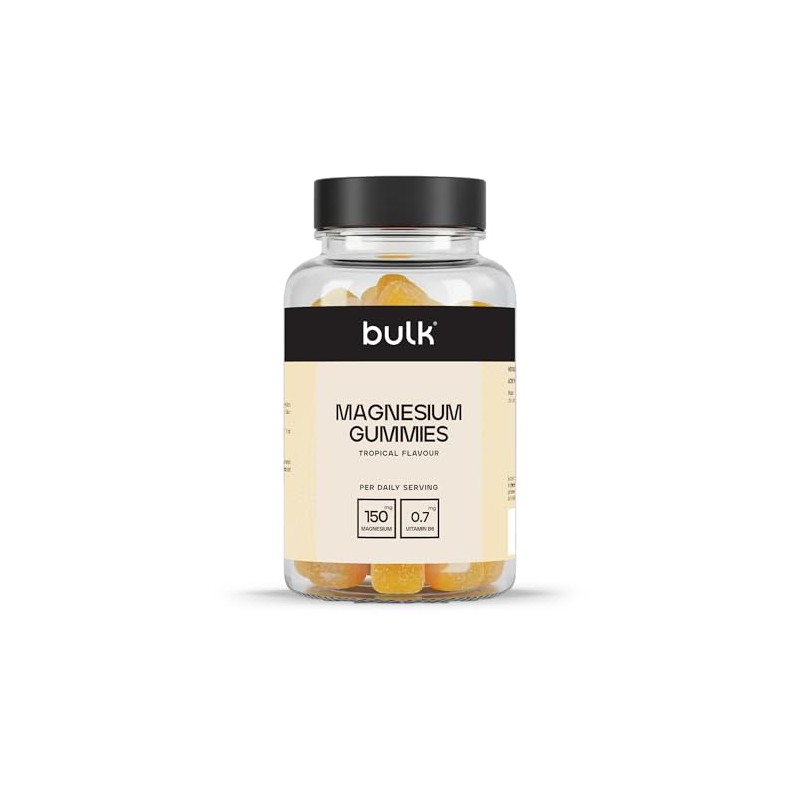 Bulk Magnesium Gummies, Tropical, 150 mg, 60 Gummies