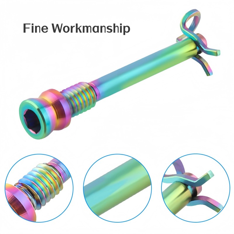 JMFahrrad Titanium Bike Disc Brake Caliper Bolts, Mountain Bicycle Brake
