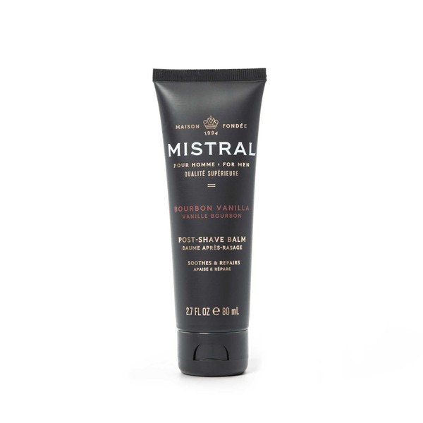 Mistral Bourbon Vanilla Post Shave Balm | Soothing Aftershave for
