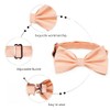 Alizeal Pre-tied Adjustable Bow Tie for Men Formal Solid Tuxedo