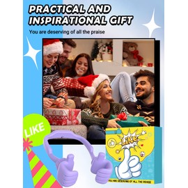 Christmas Stocking Stuffers for Teens Adults: Funny Gifts for Women Men Girls Boys Thumb Up Cell Phone Stand Holder Novelty Gadget for Dad Father Mother Mom Husband Wife Young Kid Boyfriend Girlfriend
