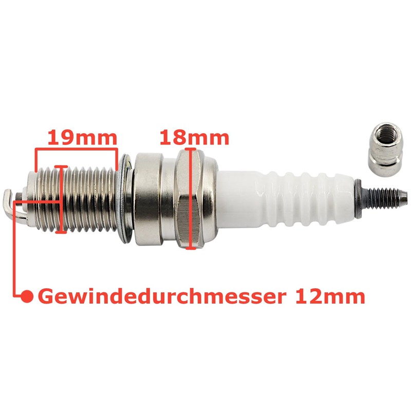 Area1 Motorcycle spark plug type DPR8EA-9 (suppressed) compatible with compatible