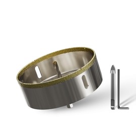 CSOOM 4-1/2"(115mm) Diamond Hole Saw with Center Drill Bit, One-Touch Positioning, Easy to Penetrate Hard Materials Such as Ceramic, Tile, Glass, Granite, Marble, etc.