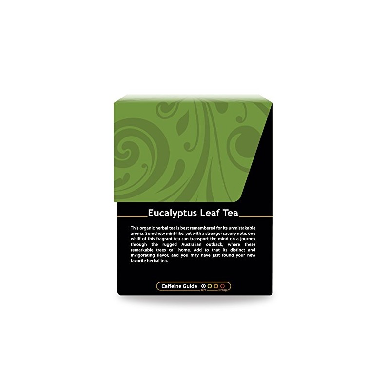 Té de eucalipto orgánico, Kosher, sin cafeína, sin OMG, 18