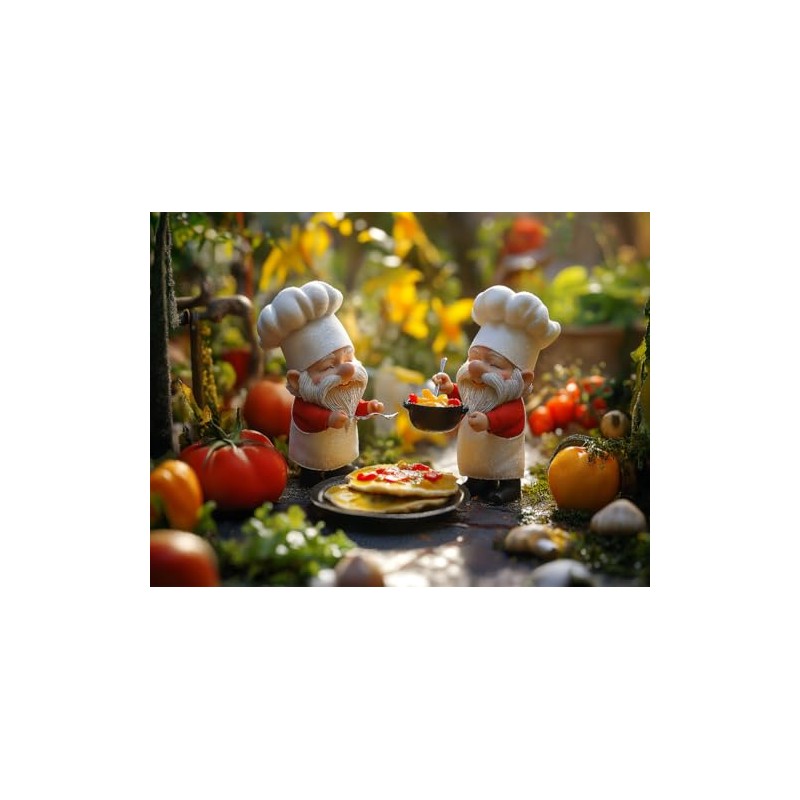 CALVENDO Puzzle The Koch Garden Gnomes in The Kitchen |