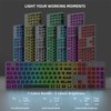 Wireless Keyboard and Mouse RGB Backlit Combo, Slim & Quiet,