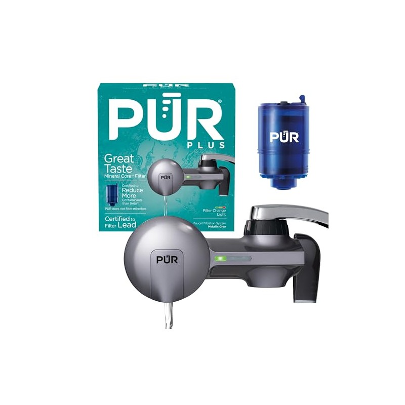PUR PFM450S - FM, acero inoxidable, diseño horizontal, Gris metálico,