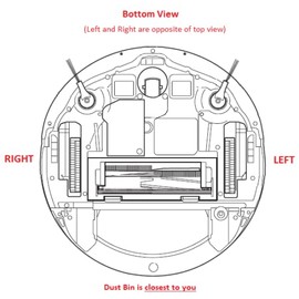 Shark Robot Vacuum Wheel & Motor Unit - Fits Shark Ion and IQ Models (Left Wheel Wiring Harness)