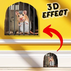 Mouse Reading Book, Wall Decor Sticker Decal, Kids Room, Classroom, Home, Bedroom, Bookcase, Book Lover, of Mice and Men, Children, Adorable, (Mouse Trap)