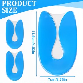 NHQZ 2 Paar Geleinlagen fersensporn, Orthopädische einlegesohlen, Fersensporn schuhe damen und herren, L (40-46)