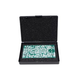 Kill Stat ESD Black Conductive Component Box With 6mm Thick Hard Dense Conductive Foam In Base (1 Foam) Pack Of 5 (74 x 52 x 18mm)