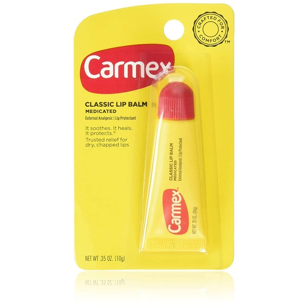 Carmex Classisc Lip Balm Medicated 0.35 oz (Pack of 4)
