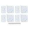 4PCS Bed Rail Bracket Heavy Duty Stainless Steel Bed Rail