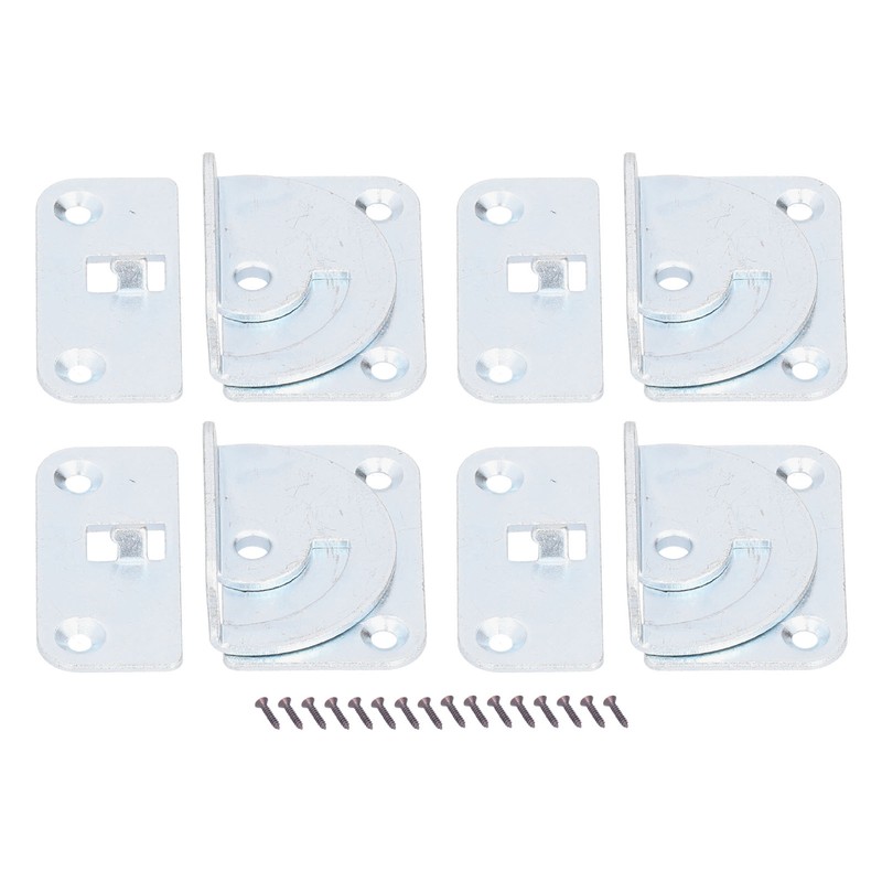 4PCS Bed Rail Bracket Heavy Duty Stainless Steel Bed Rail