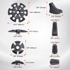 TheFitLife Trekking Poles Accessories Set - Rubber Replacement Pole Tip