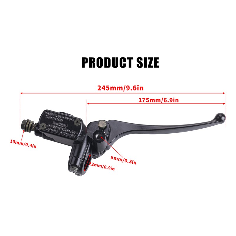 CNCMOTOK Front Brake Master Cylinder Lever Pump (Right Side) with