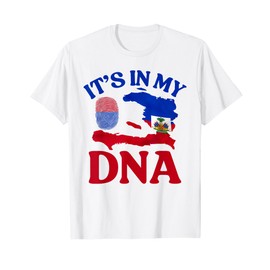 It's in my DNA Happy Haitian Flag Day Haiti Flag Heart T-Shirt