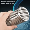 3" Commercial Floor Drain Strainer, 4'' High, Thick Perforated 316