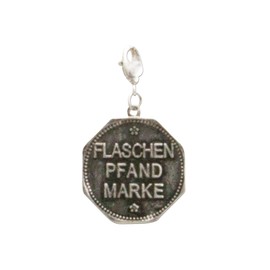 Alpenflüstern AAH119 Costume Pendant Deposit Mark Bottle for Charivari or Costume Necklace (Antique Silver-Colour), Non-precious metal